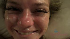 Chloe takes your load in her face.